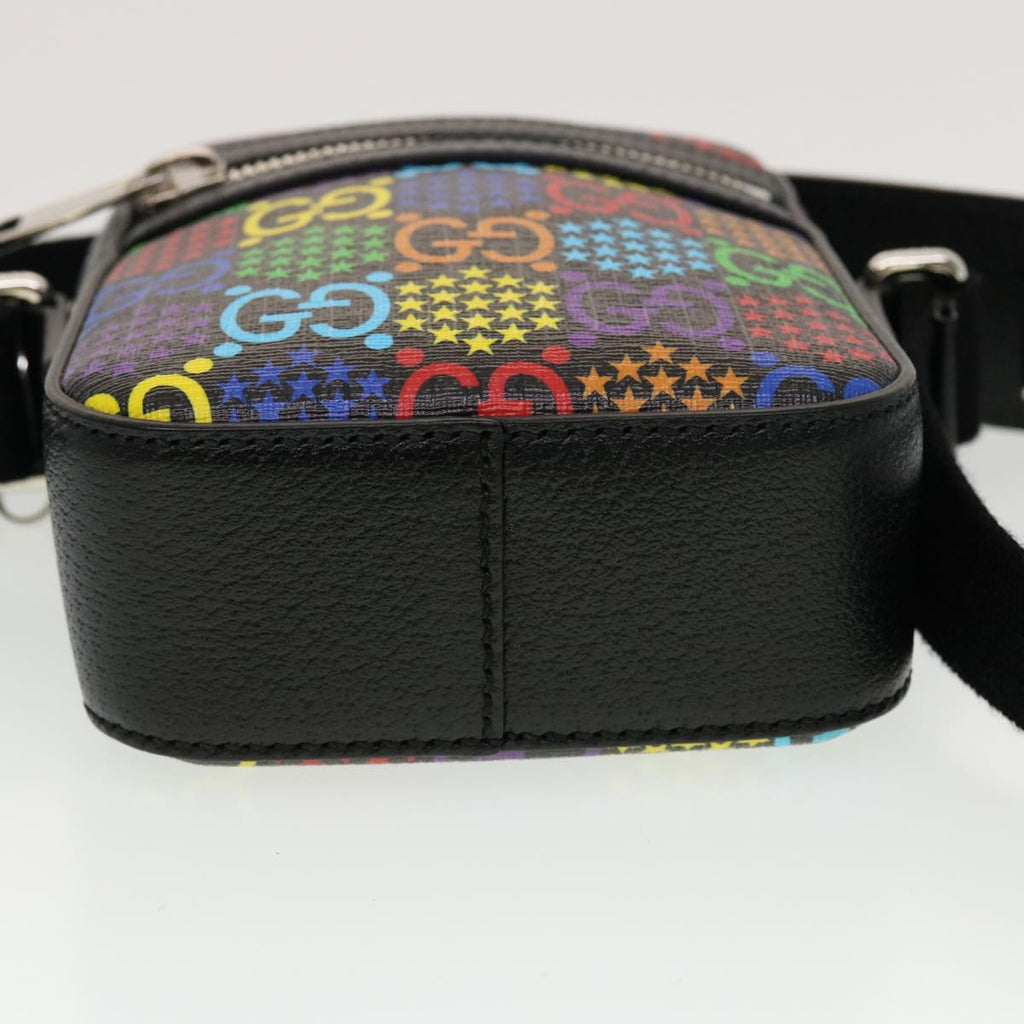 GUCCI GG Psychedelic Shoulder Bag PVC Leather Multicolor 44040A