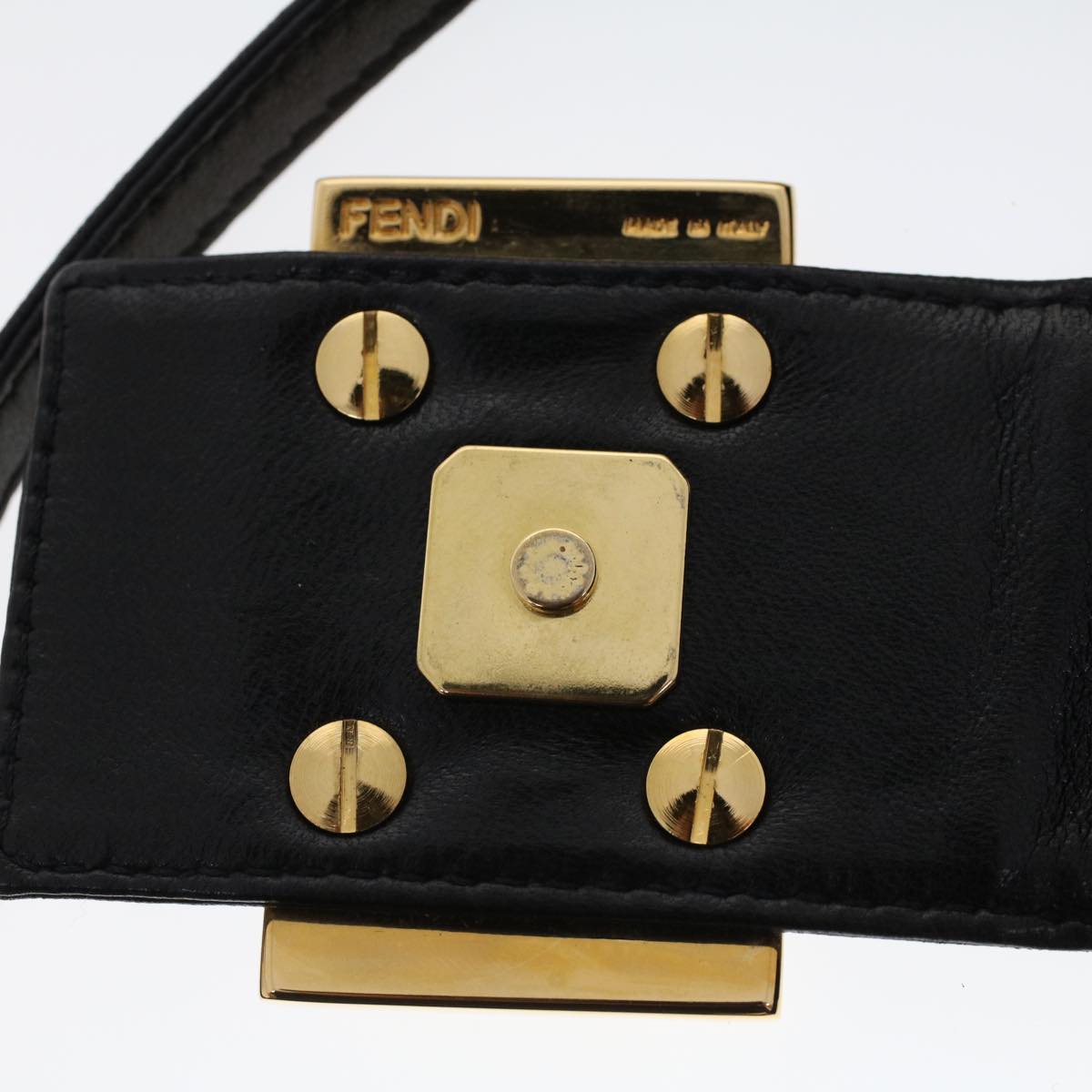FENDI Mini Mamma Baguette Hand Bag Suede Black 2288-26673-009 44045