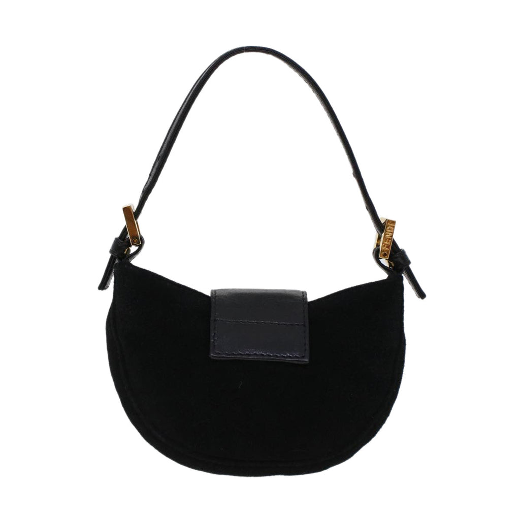 FENDI Mini Mamma Baguette Hand Bag Suede Black 2288-26673-009 44045