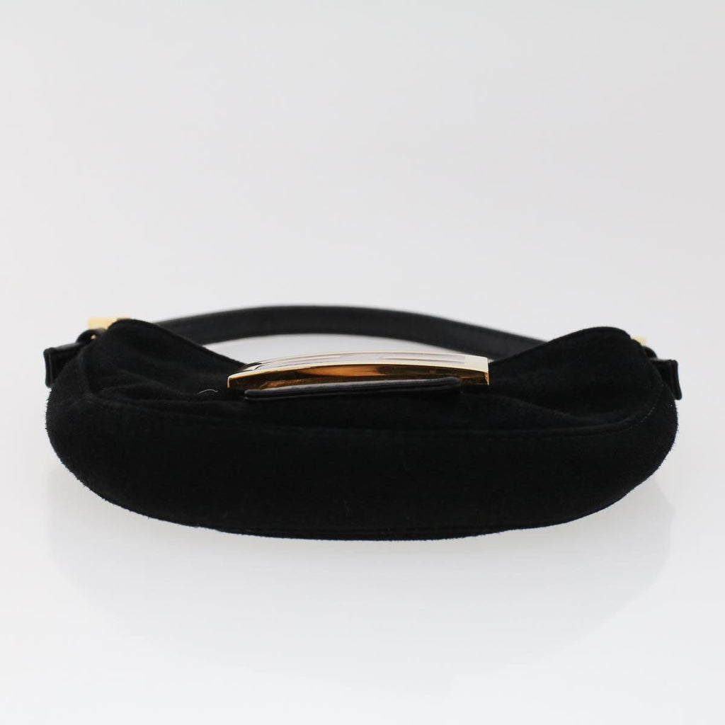 FENDI Mini Mamma Baguette Hand Bag Suede Black 2288-26673-009 44045