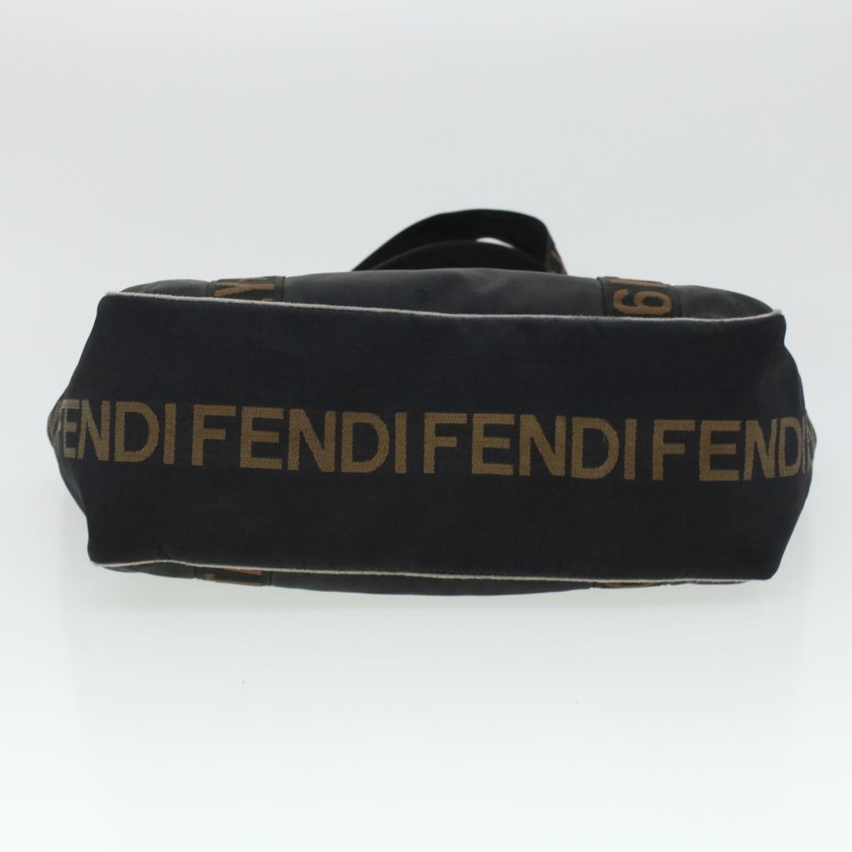 FENDI Tote Bag Nylon Black Brown 44164