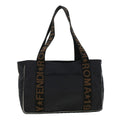 FENDI Tote Bag Nylon Black Brown 44164