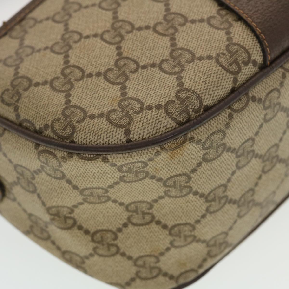 GUCCI GG Canvas Web Sherry Line Shoulder Bag Beige Red 89.02.032 44255