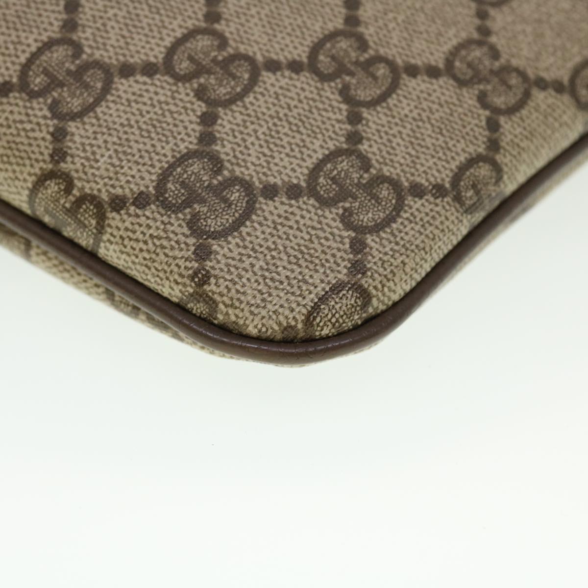 GUCCI GG Canvas Web Sherry Line Shoulder Bag Beige Red 904.02.047 44260