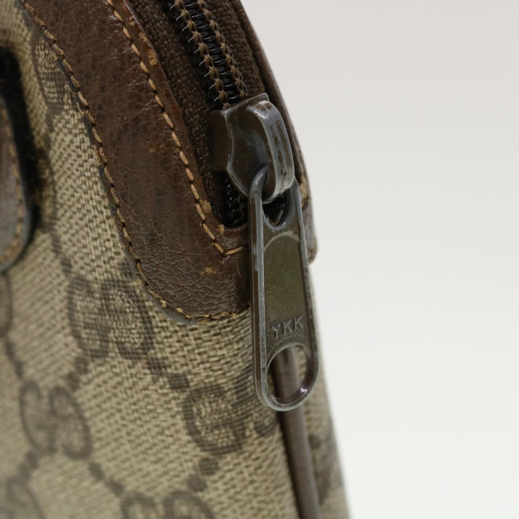 GUCCI GG Canvas Web Sherry Line Shoulder Bag Beige Red 904.02.047 44260