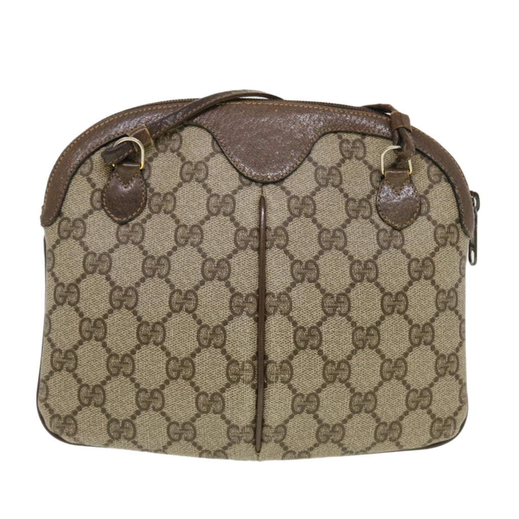 GUCCI GG Canvas Web Sherry Line Shoulder Bag Beige Red 904.02.047 44260