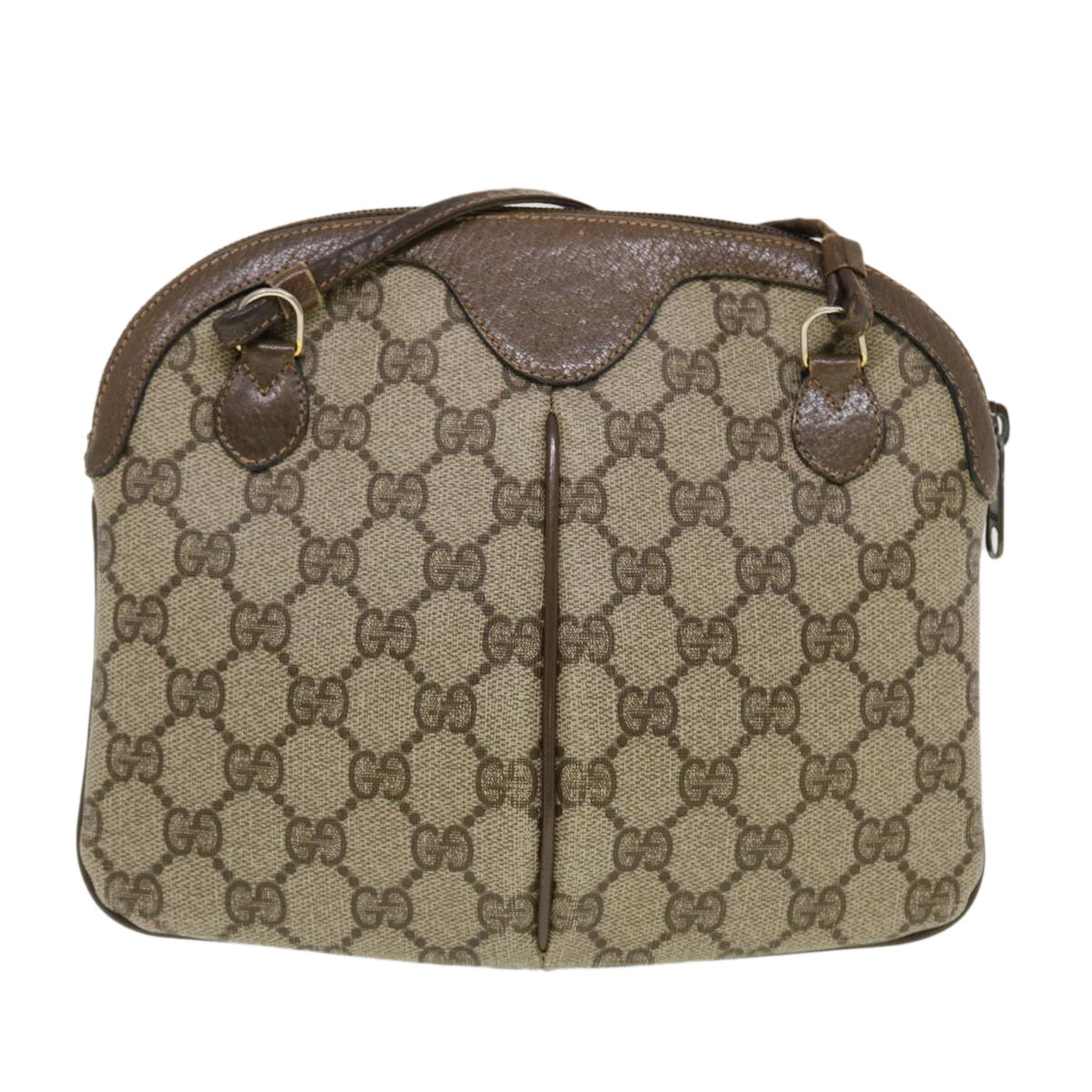 GUCCI GG Canvas Web Sherry Line Shoulder Bag Beige Red 904.02.047 44260