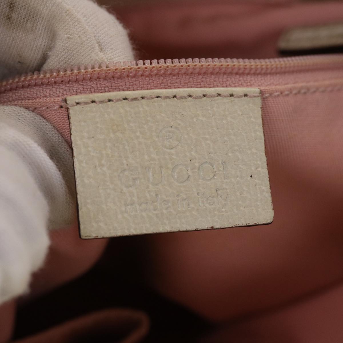 GUCCI GG Canvas Tote Bag Pink 139552 44265