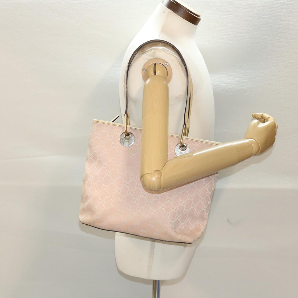 GUCCI GG Canvas Tote Bag Pink 139552 44265
