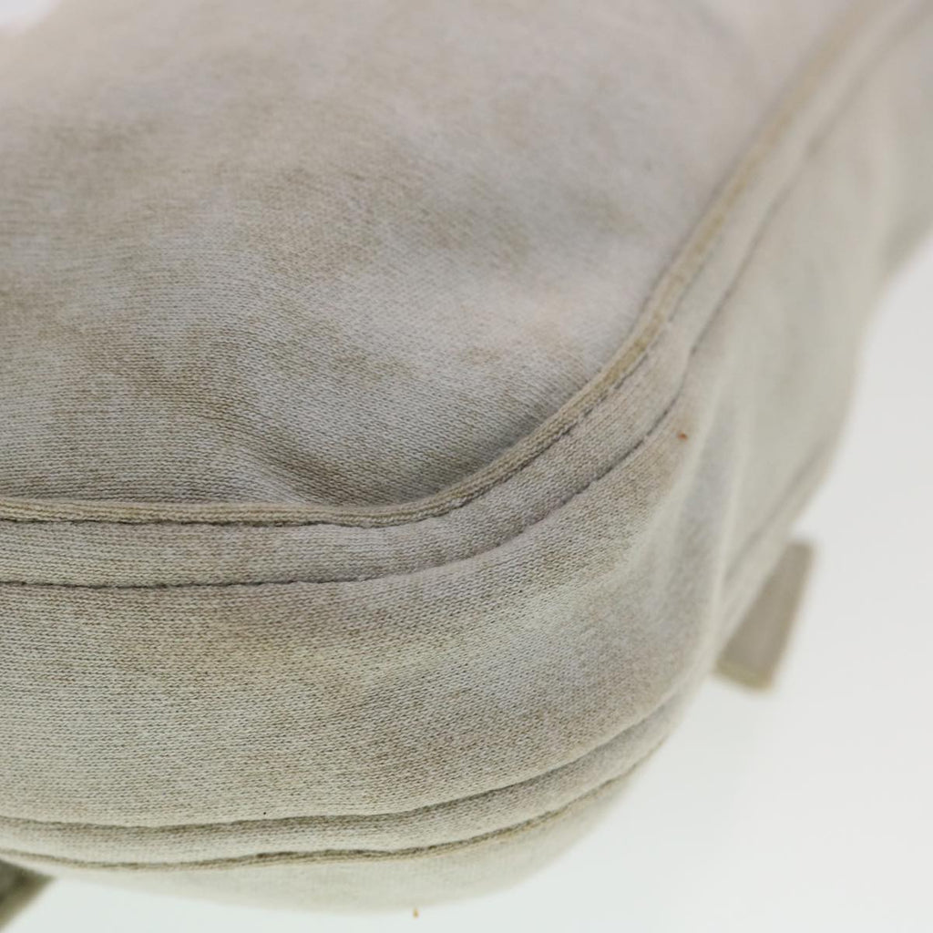 FENDI Mamma Baguette Shoulder Bag Canvas Gray 2305.26424.008 44273
