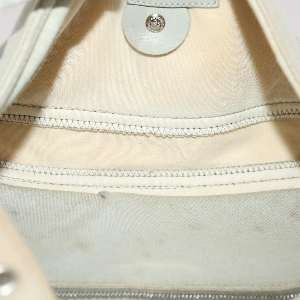 FENDI Mamma Baguette Shoulder Bag Canvas Gray 2305.26424.008 44273