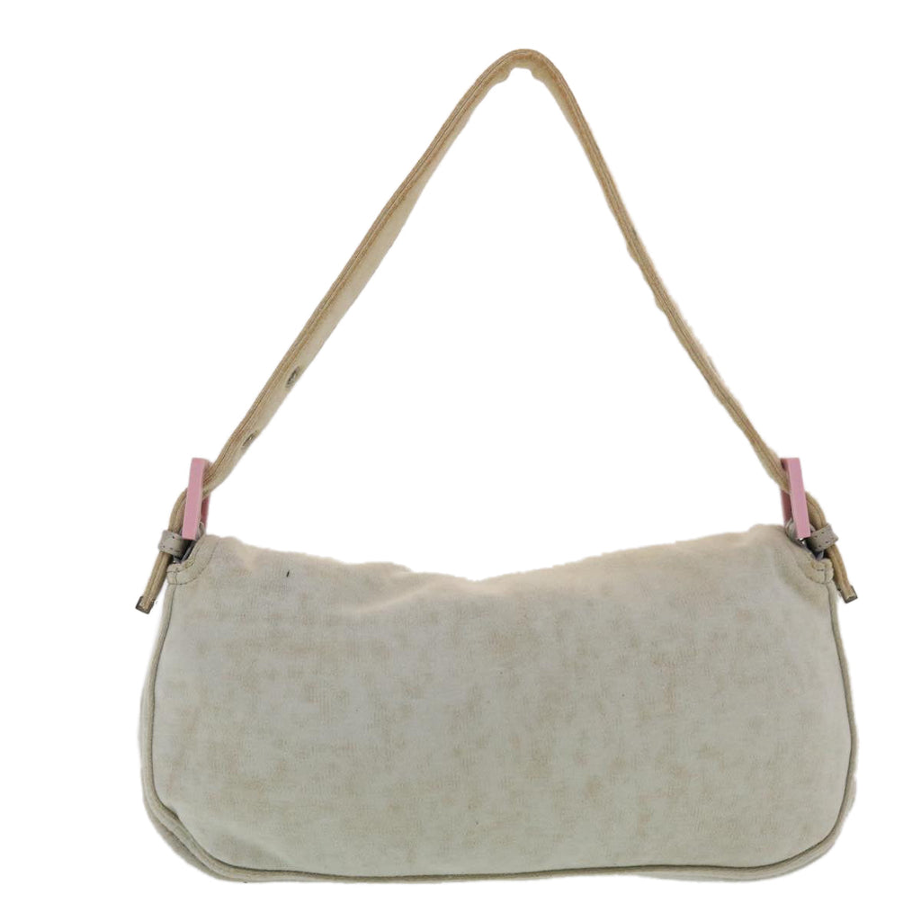 FENDI Mamma Baguette Shoulder Bag Canvas Gray 2305.26424.008 44273