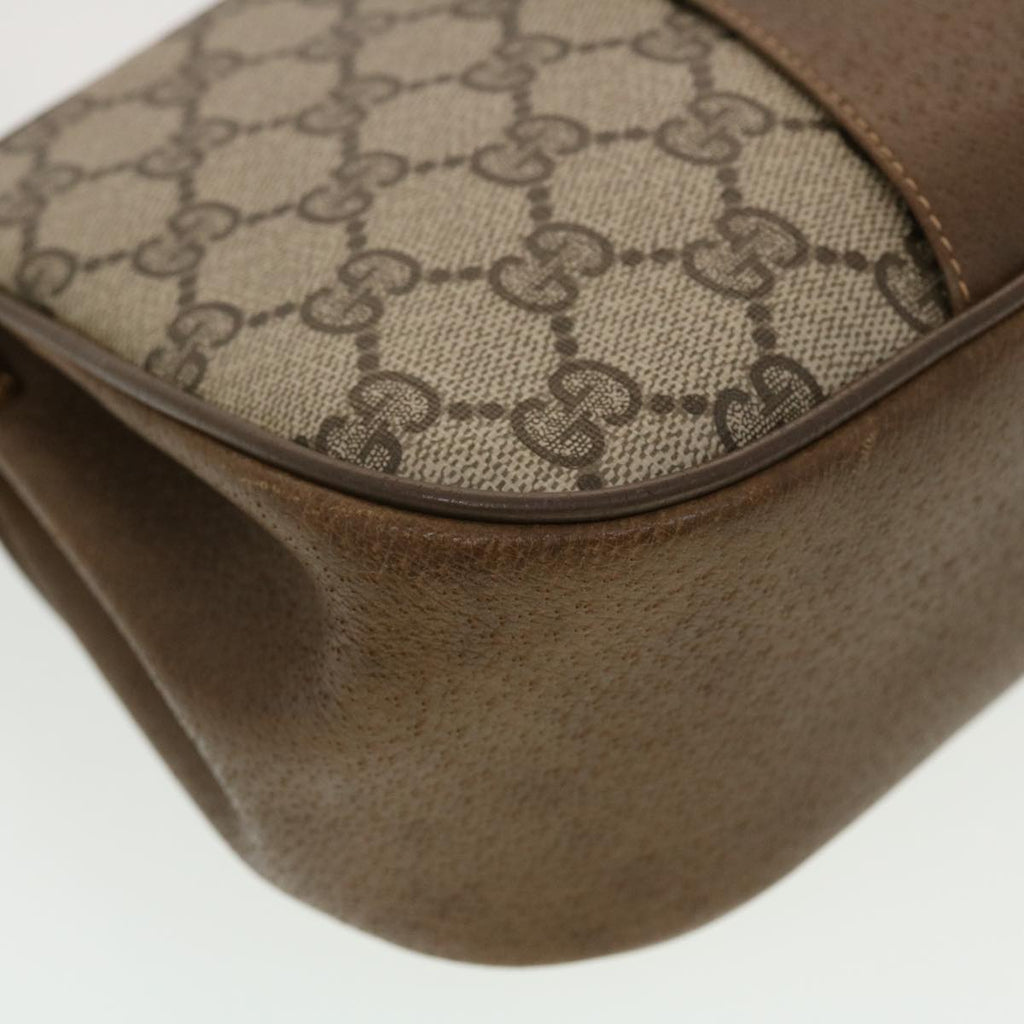 GUCCI GG Canvas Web Sherry Line Shoulder Bag Beige Red 116.02.024 44306