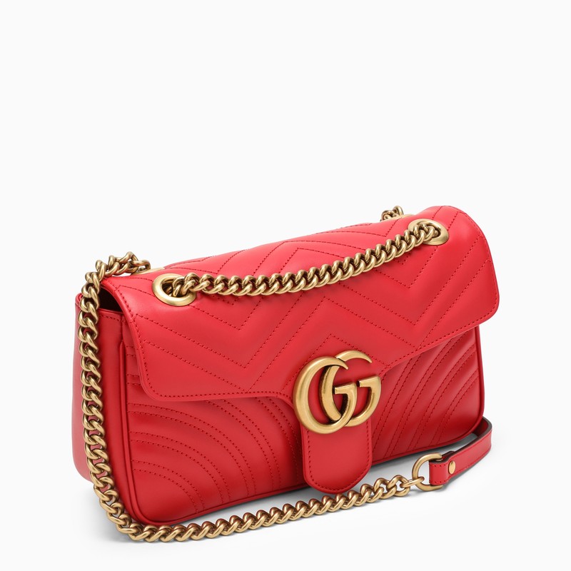 Gucci Gg Marmont Red Small Shoulder Bag Women