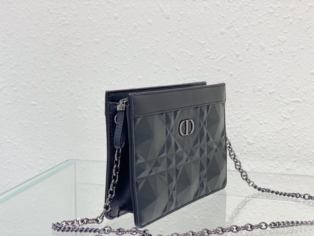 GLAMI Caro Zipped Pouch With Chain Black, For Women, WomenÃ¢â‚¬â„¢s Handbags 7.5in/19cm CD S5106BNEM_M900