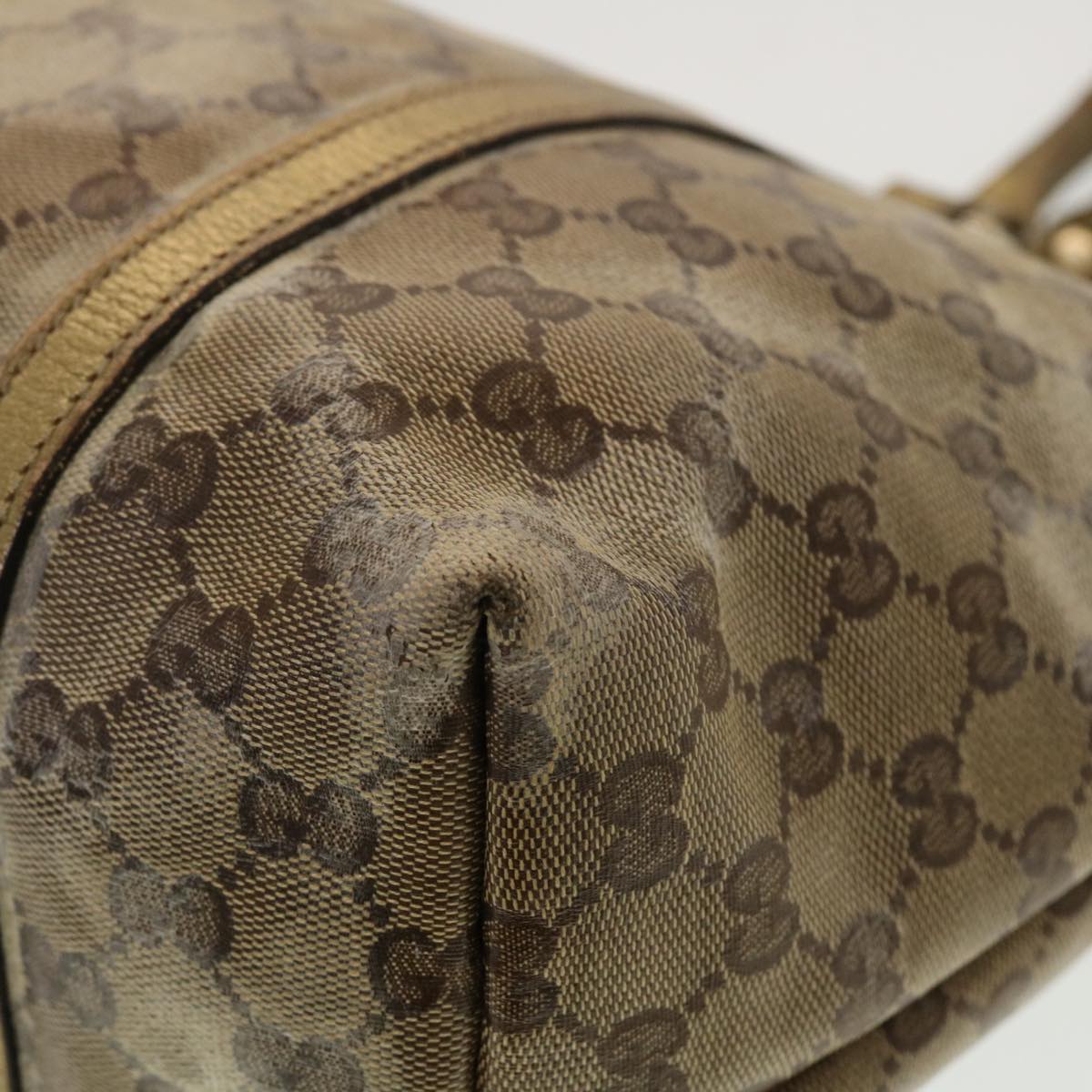 GUCCI GG Supreme Shoulder Bag Beige 197953 44426