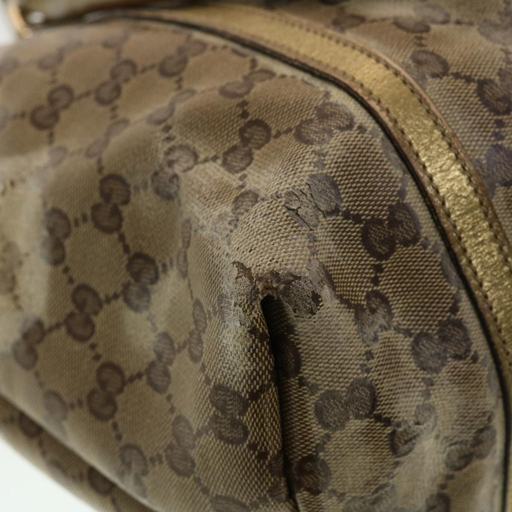 GUCCI GG Supreme Shoulder Bag Beige 197953 44426