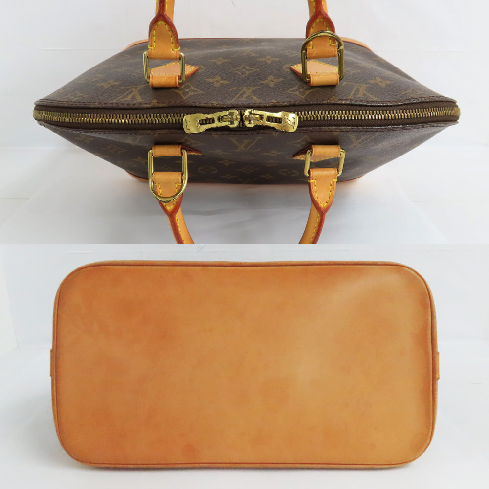 Louis Vuitton Alma M51130 Monogram Handbag Brown Leather