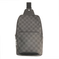 Louis Vuitton Avenue Sling Bag N41719 Avenue Body Bag Damier Graphite Black Gr Silver