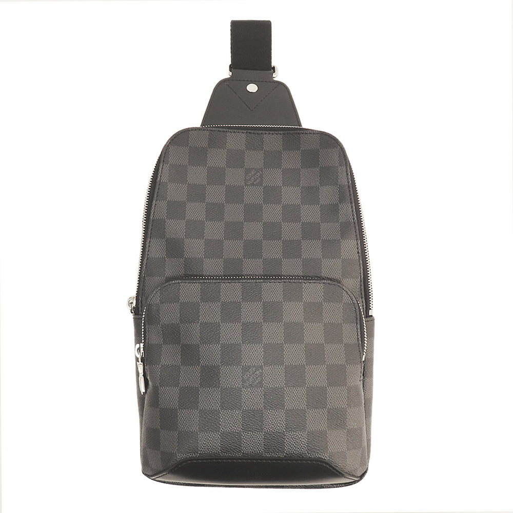 Louis Vuitton Avenue Sling Bag N41719 Avenue Body Bag Damier Graphite Black Gr Silver