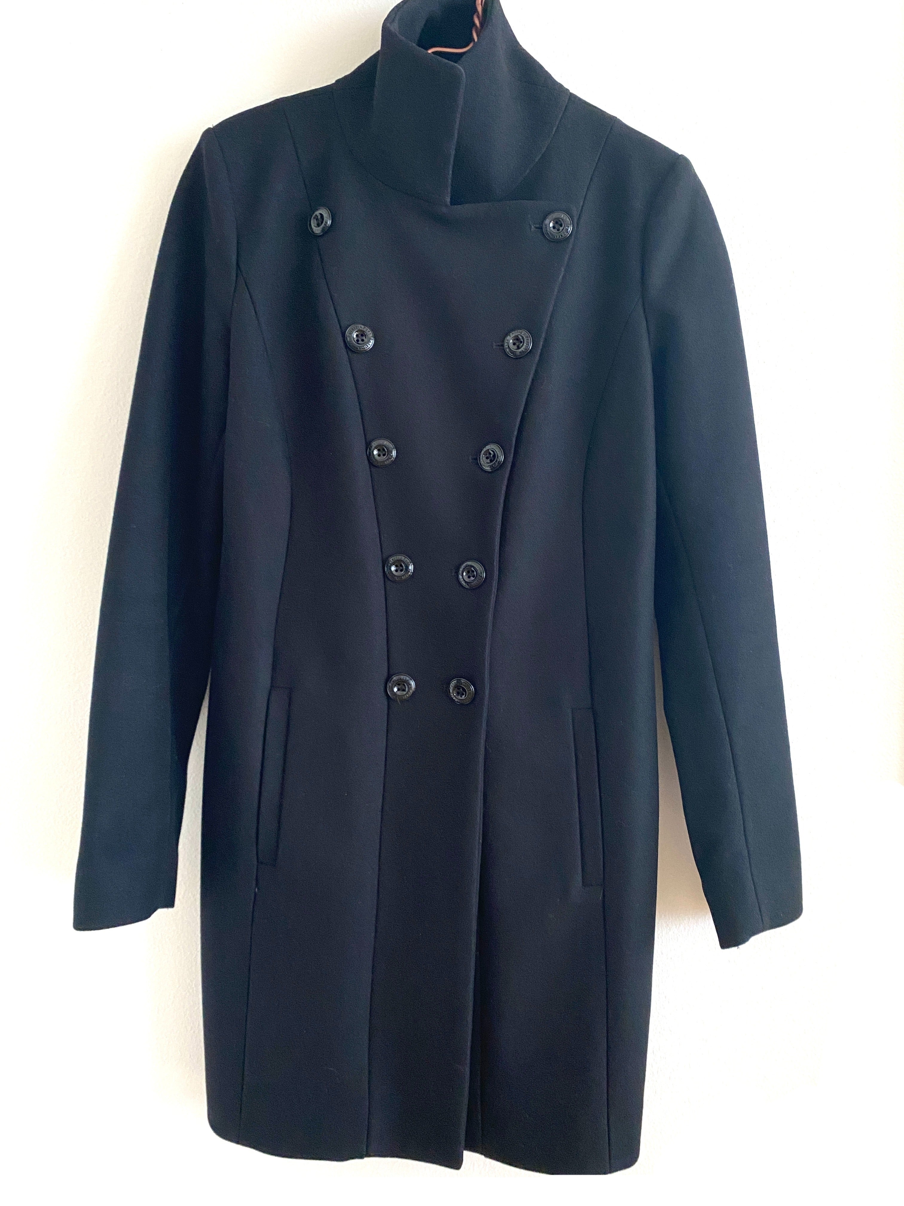PATRIZIA PEPE WOOL COAT BLACK - SIZE IT 44