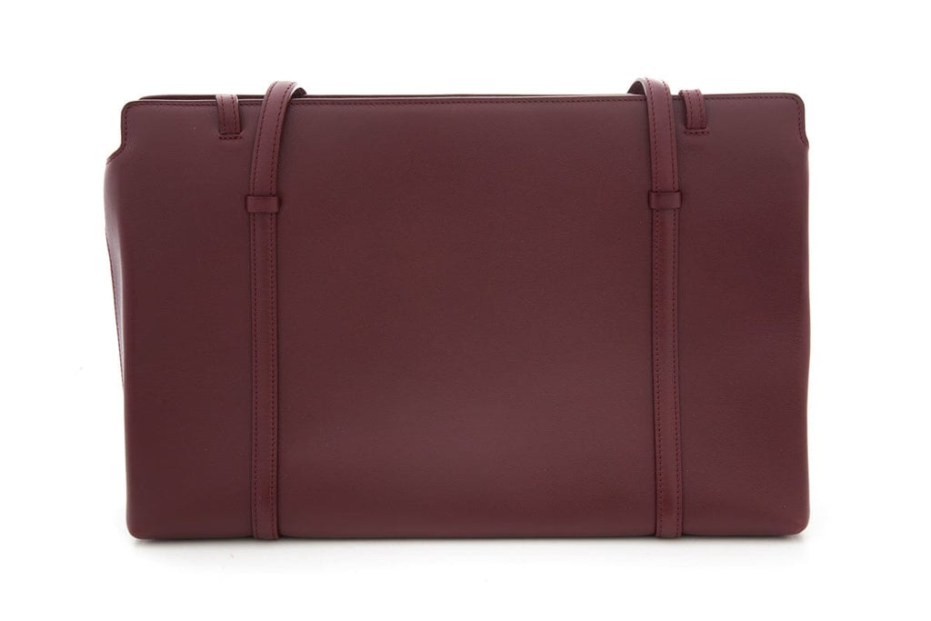 Cartier Maroon Cabochon Leather Handbag