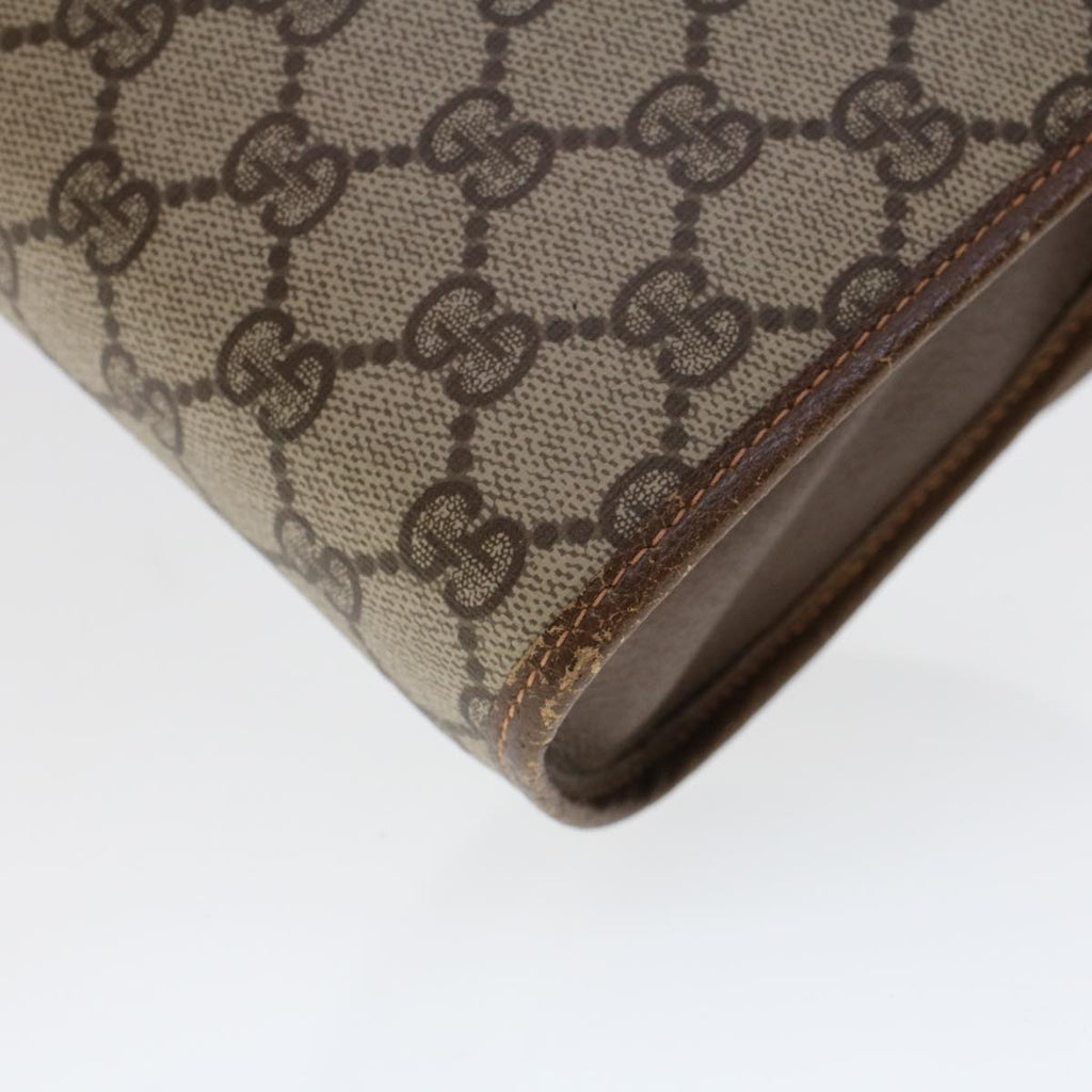GUCCI GG Canvas Web Sherry Line Clutch Bag Beige Red Green 156.01.030 44751