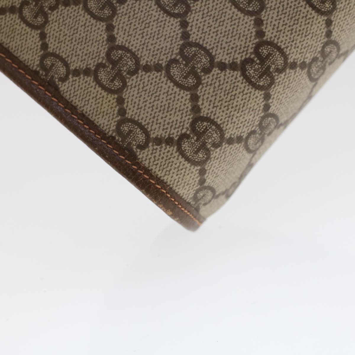 GUCCI GG Canvas Web Sherry Line Clutch Bag Beige Red Green 156.01.030 44751
