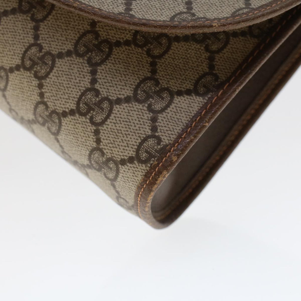 GUCCI GG Canvas Web Sherry Line Clutch Bag Beige Red Green 156.01.030 44751