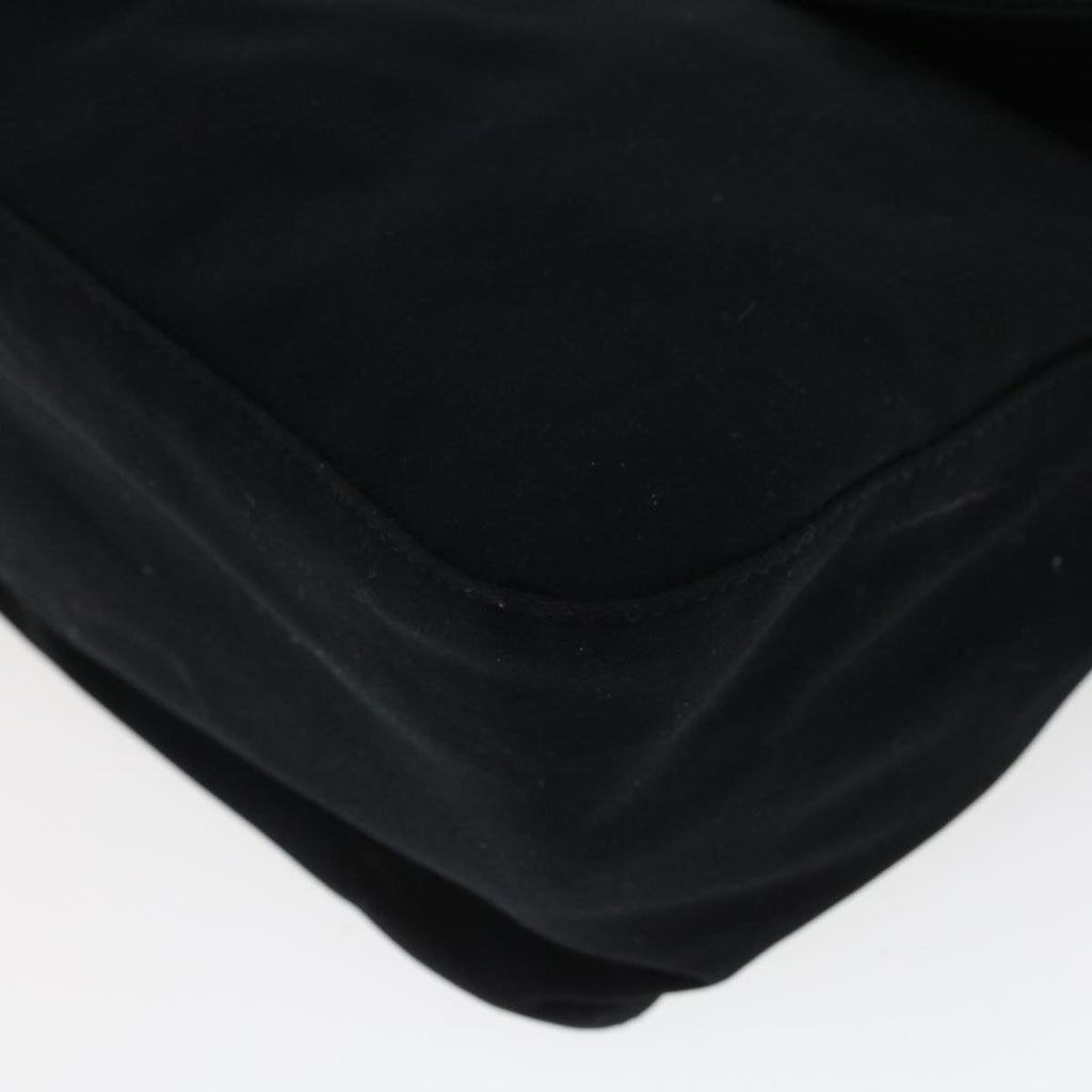 FENDI Mamma Baguette Shoulder Bag Nylon Black 2321.26426.008 44758