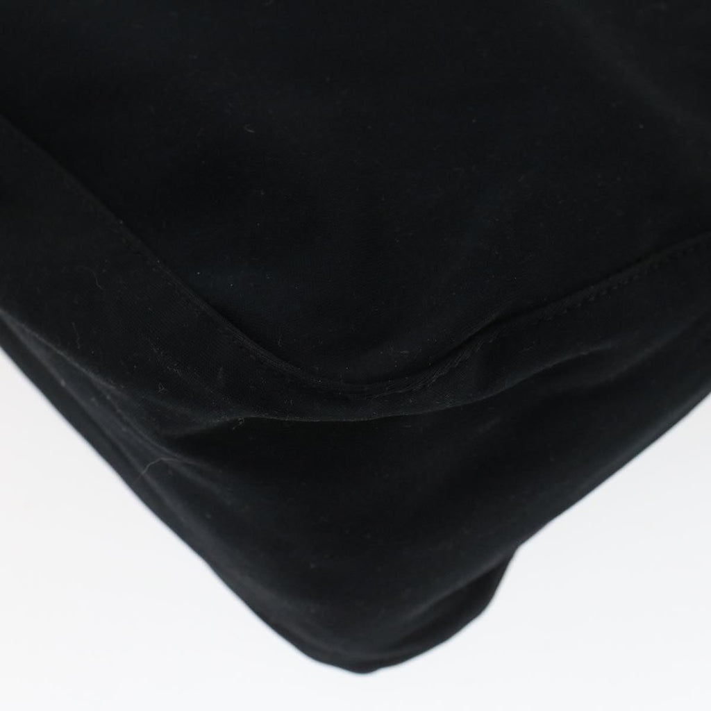 FENDI Mamma Baguette Shoulder Bag Nylon Black 2321.26426.008 44758