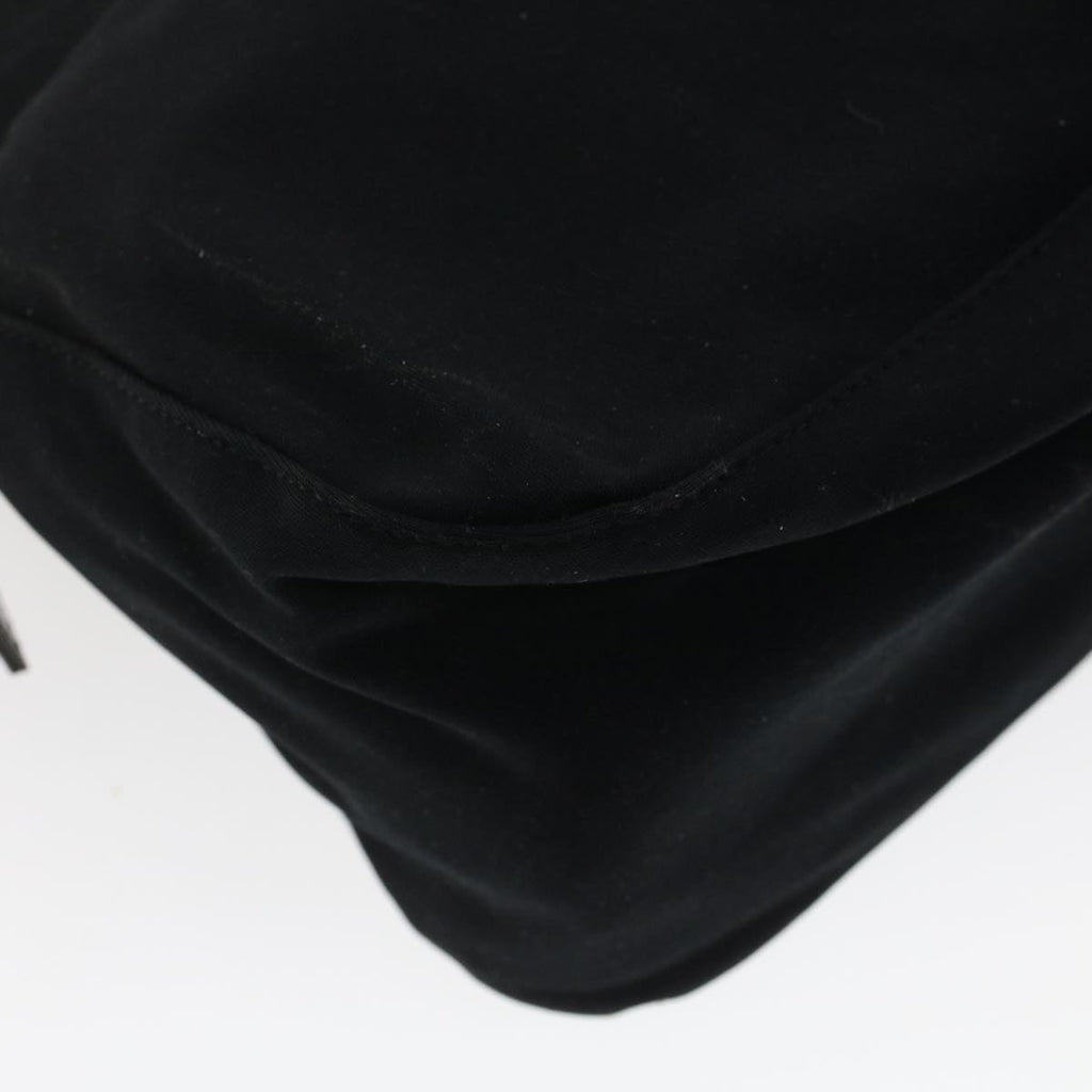 FENDI Mamma Baguette Shoulder Bag Nylon Black 2321.26426.008 44758