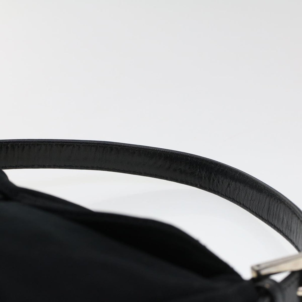 FENDI Mamma Baguette Shoulder Bag Nylon Black 2321.26426.008 44758