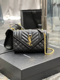 GLAMI Small Bag Black In Mix Matelasse For Women 8.2in/21cm YSL 600195BOW911000