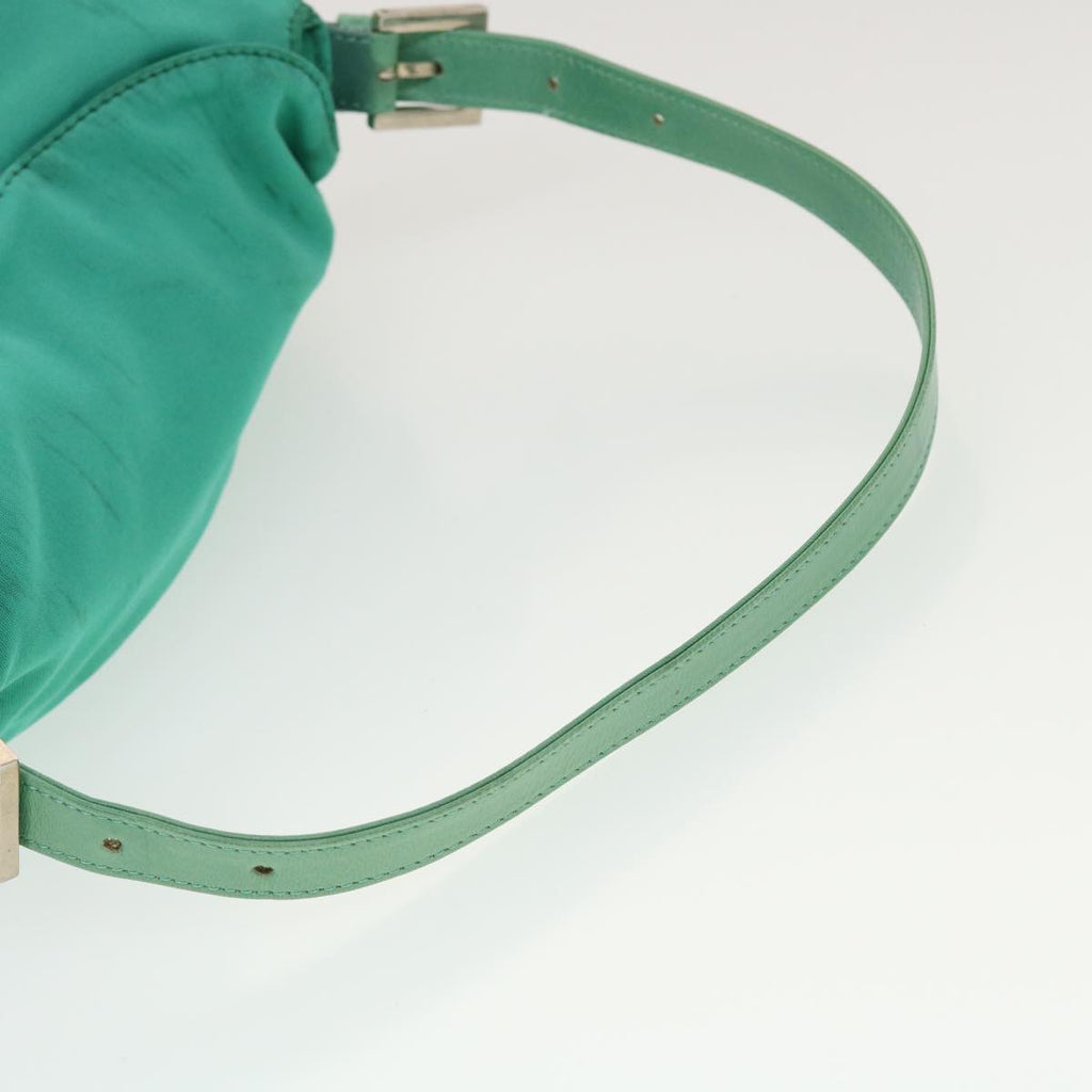 FENDI Mamma Baguette Shoulder Bag Nylon Light Blue 2308-26426-018 44798