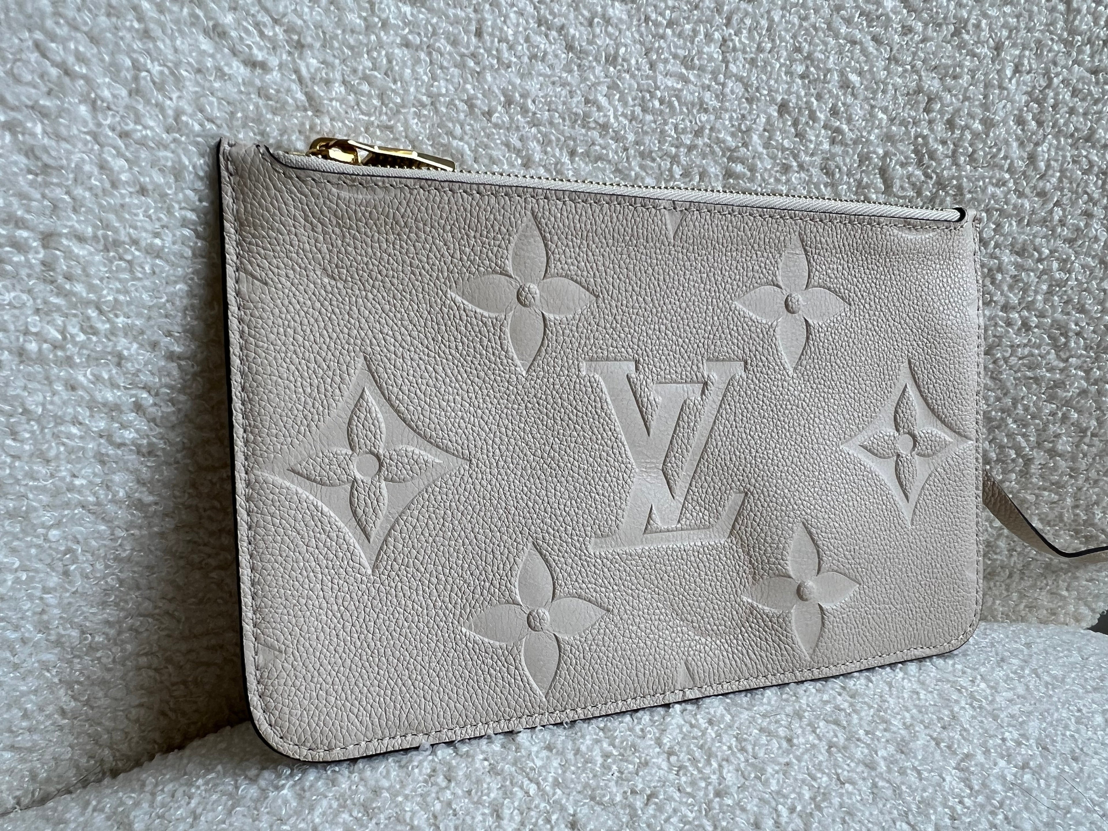 Louis Vuitton Pouch (from Neverfull) Creme Empreinte