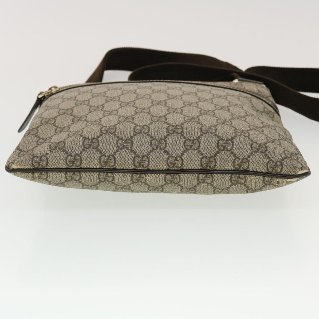 GUCCI GG Canvas Shoulder Bag PVC Leather Beige 295257 44808