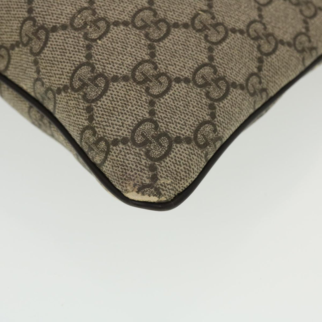 GUCCI GG Canvas Shoulder Bag PVC Leather Beige 295257 44808