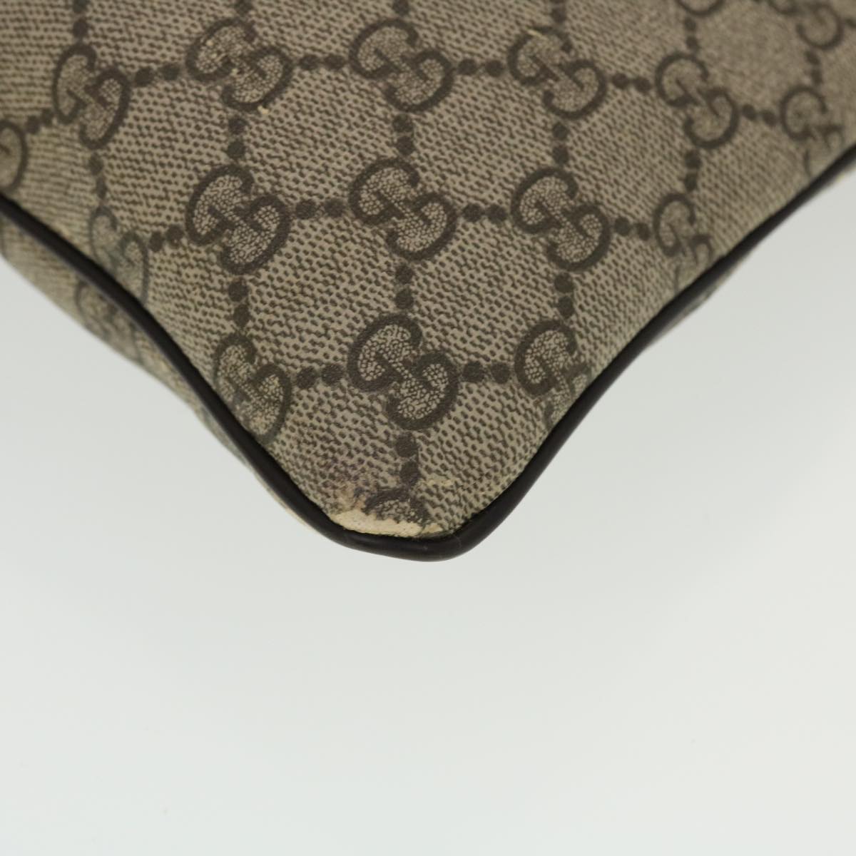 GUCCI GG Canvas Shoulder Bag PVC Leather Beige 295257 44808