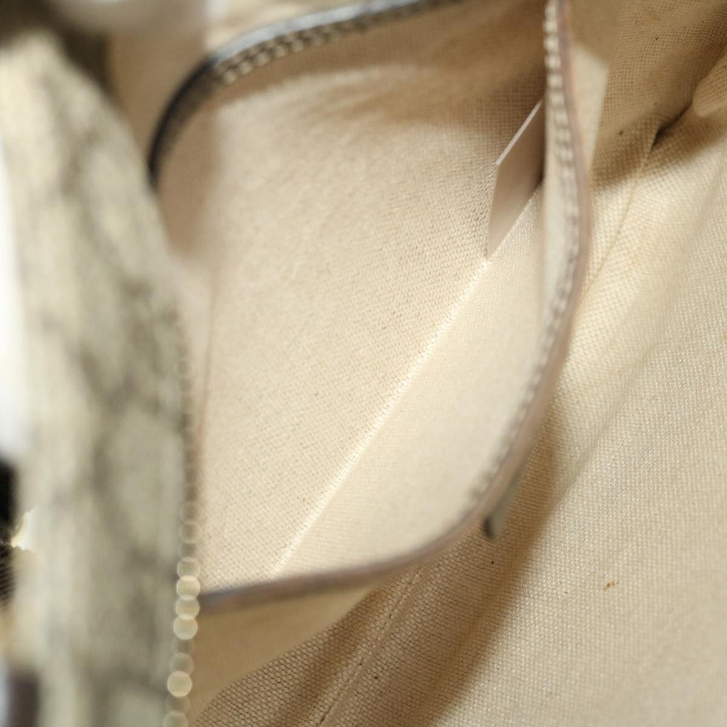 GUCCI GG Canvas Shoulder Bag PVC Leather Beige 295257 44808