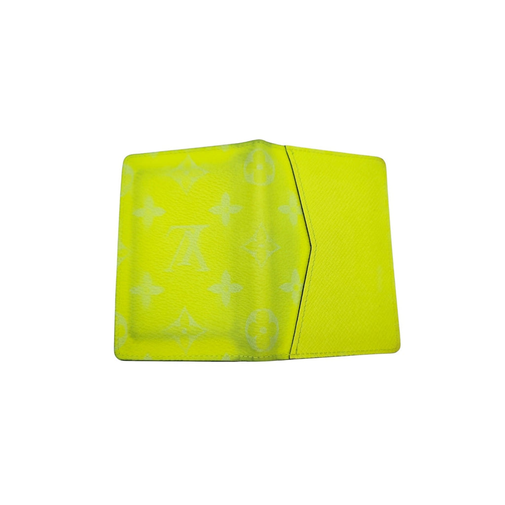 Louis Vuitton Monogram Taiga Pocket Organizer Yellow