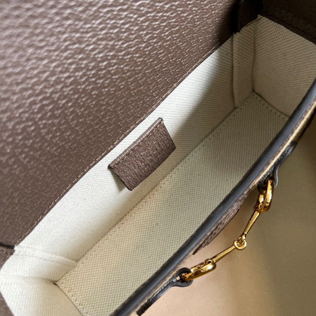 gg Horsebit 1955 Mini Bag Brown For Women, Women’s Bags 7.1in/18cm gg ‎‎
