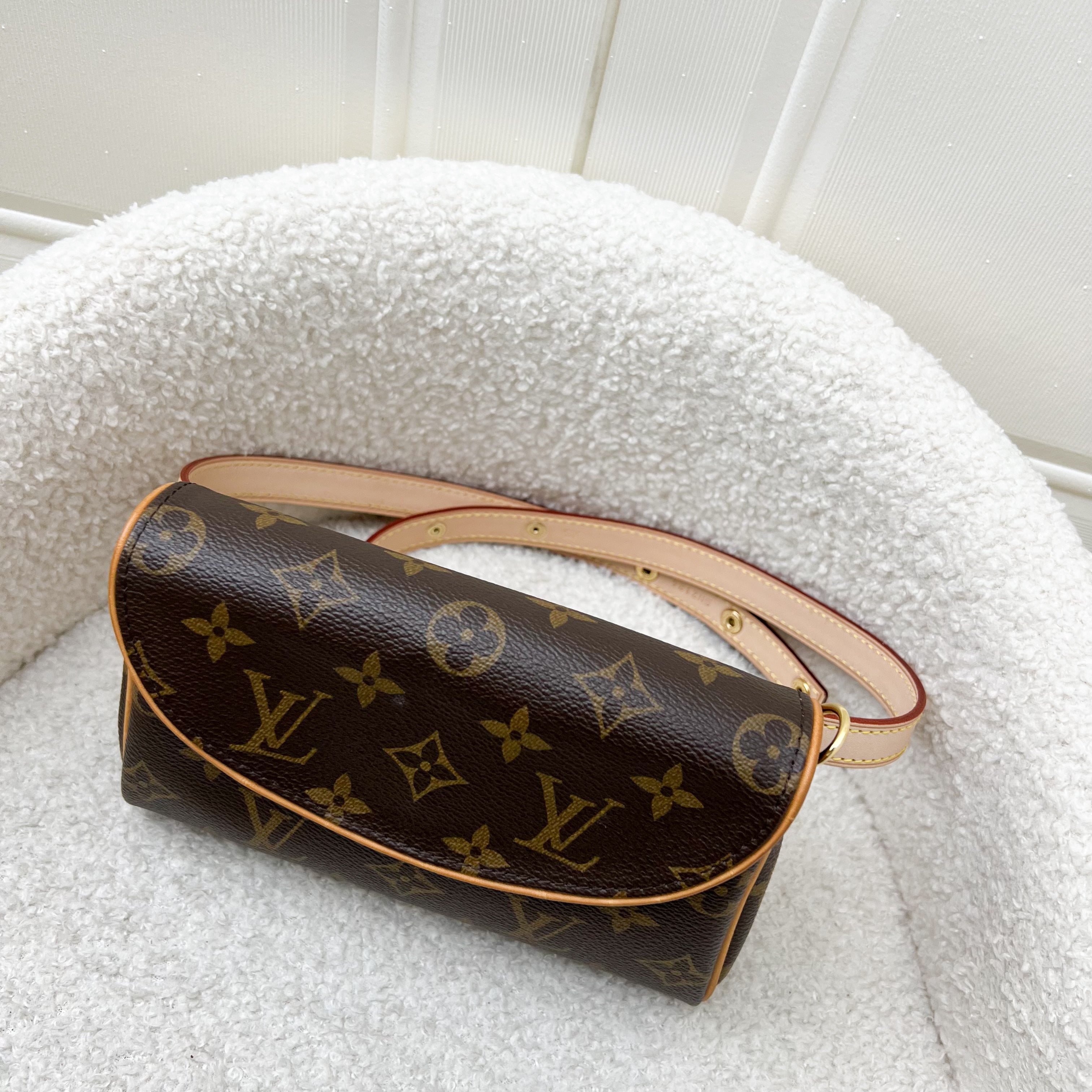LV Pochette Friendly Two Way Mini Bag in Monogram Canvas GHW