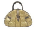 Christian Dior Green Ostrich Leather Handbag