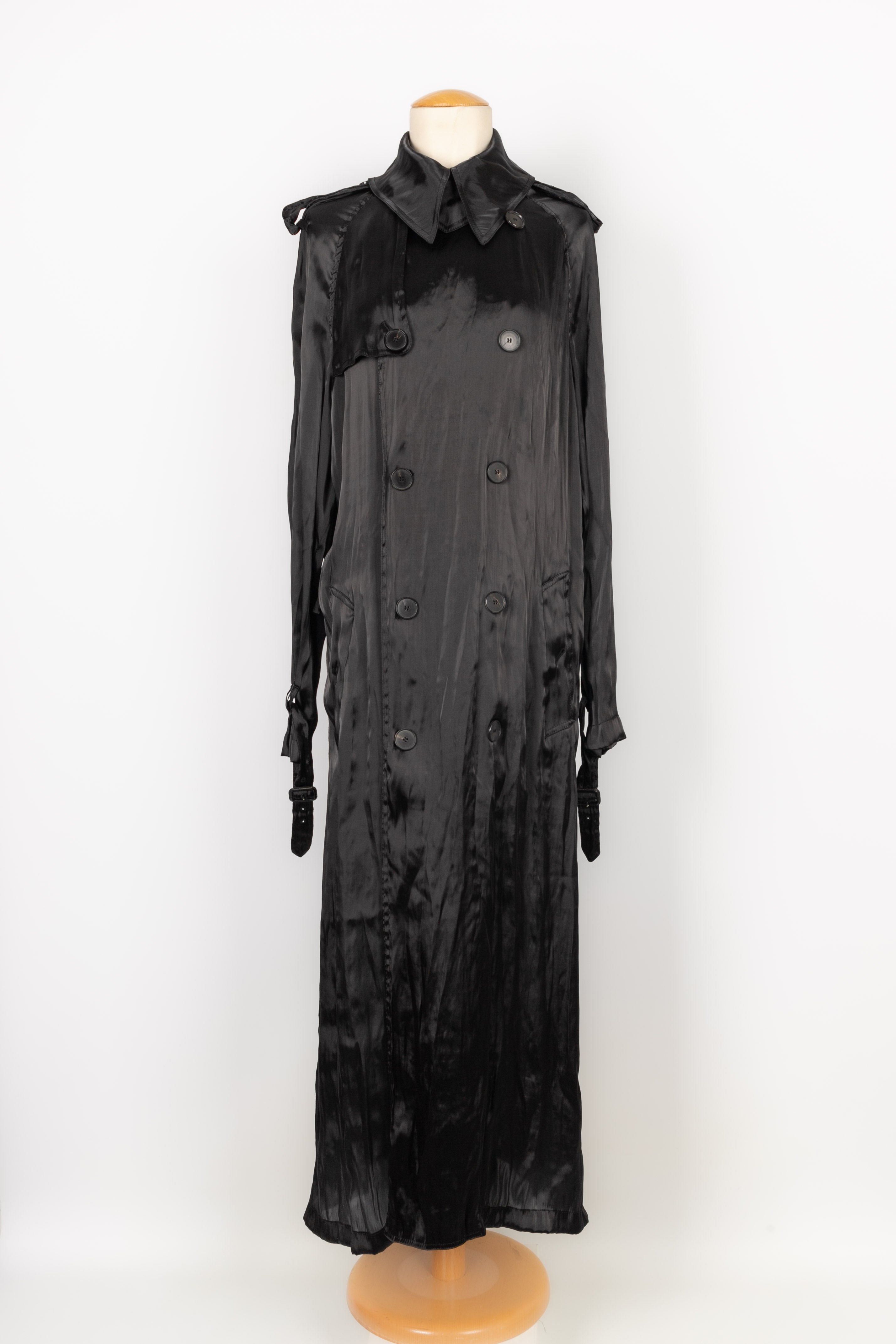 Manteau trench noir Jean-Paul Gaultier