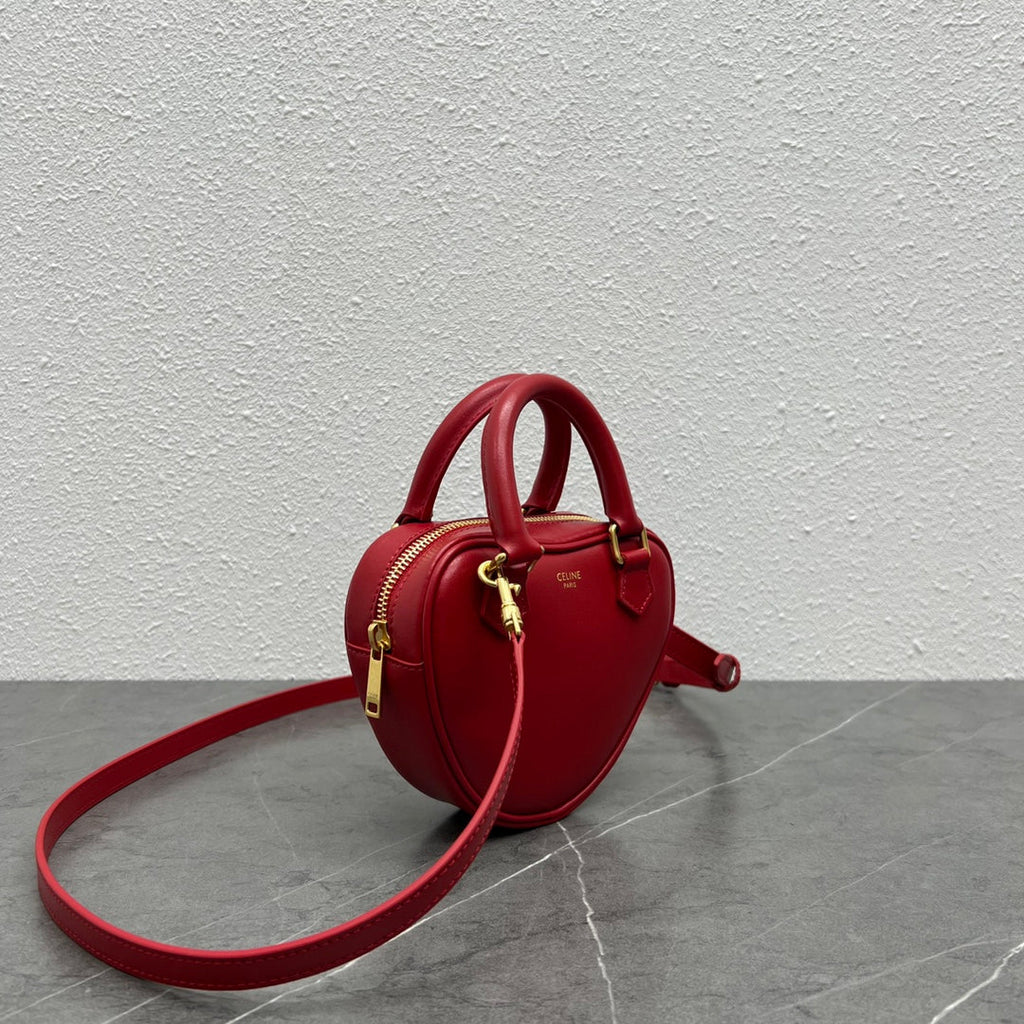 CE Medium Heart Bag Red For Women 6in/14.5cm 198223DUA.27ED
