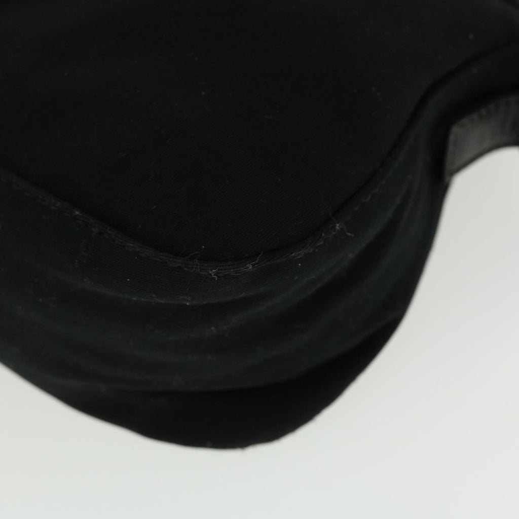 FENDI Mamma Baguette Shoulder Bag Nylon Black 45194