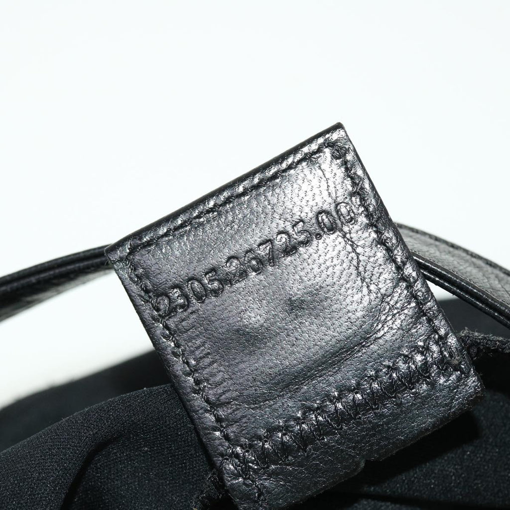 FENDI Mamma Baguette Shoulder Bag Nylon Black 45194