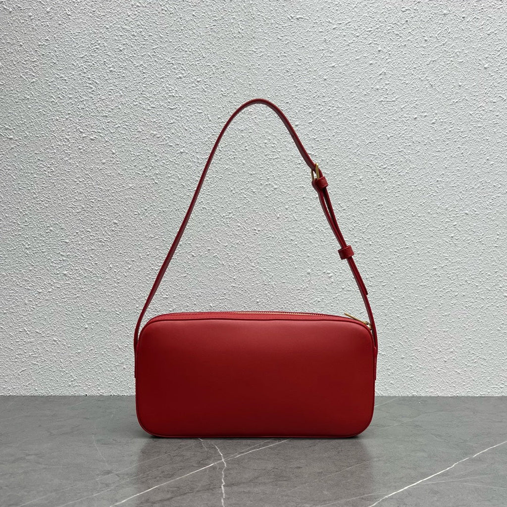GLAMI Camera Shoulder Bag Cuir Triomphe Red For Women 10in/26cm