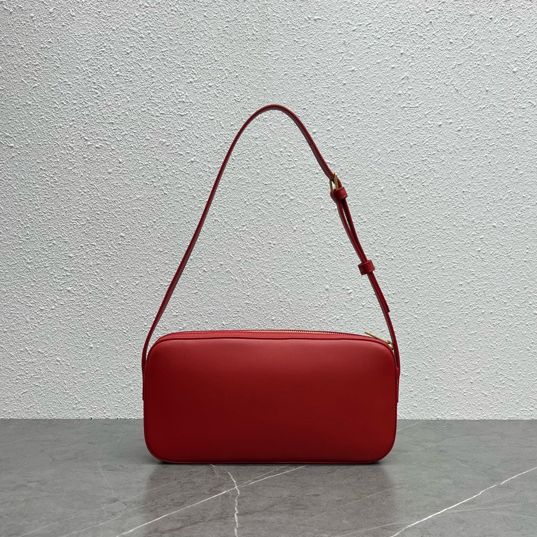 GLAMI Camera Shoulder Bag Cuir Triomphe Red For Women 10in/26cm